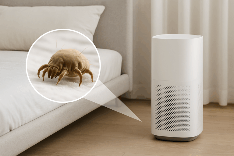 Luchtreiniger bij huisstofmijt